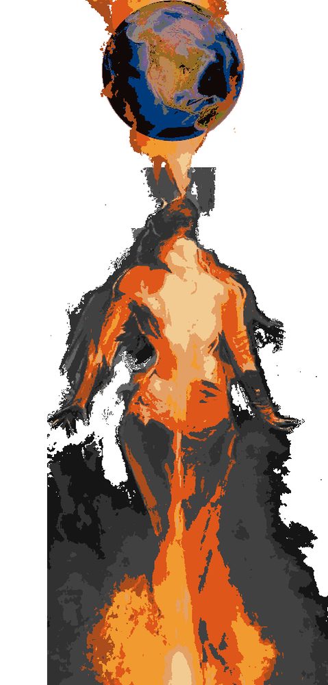 Sequence frame 3: orange spreading through the figure.