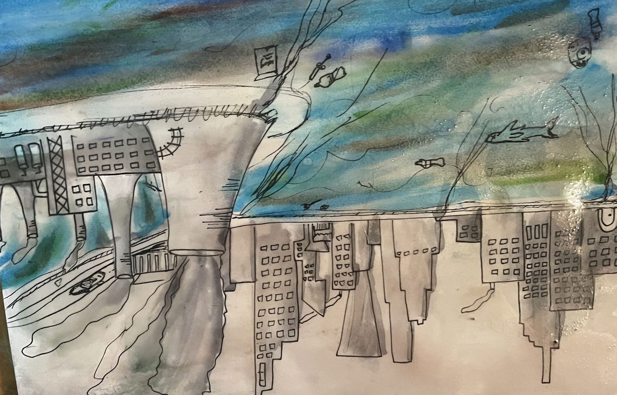 The same city study with the underlying layer revealed.